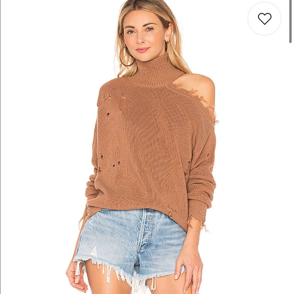 Lovers + Friends Arlington sweater Camel Revolve